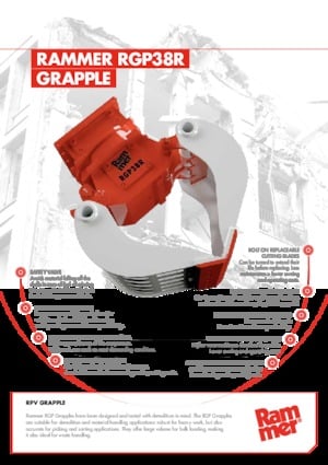 грейфери для знесення та сортування Rammer RGP38R