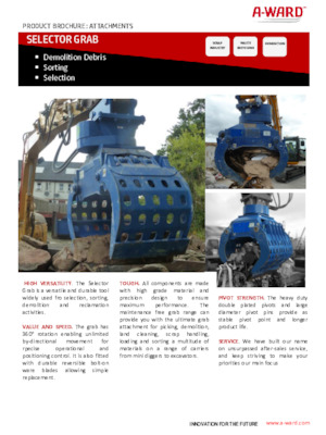 грейфери для знесення та сортування A-Ward S200