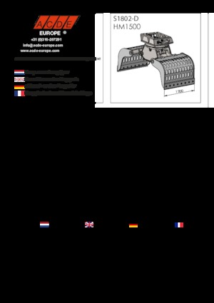 грейфери для знесення та сортування ACDE S1802-D
