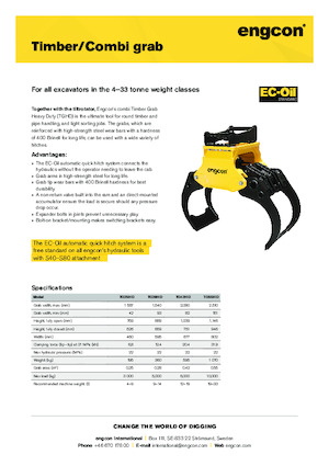 грейфери для знесення та сортування engcon TG55HD