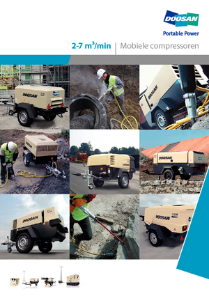 Портативні повітряні компресори: дизельні, електричні, бензинові Doosan 7/41 