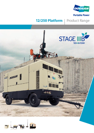 Портативні повітряні компресори: дизельні, електричні, бензинові Doosan 9/275