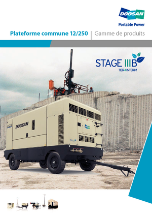 Портативні повітряні компресори: дизельні, електричні, бензинові Doosan 9/275