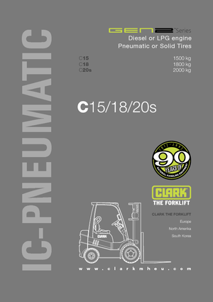 Автонавантажувач дизельний Clark C 15 D