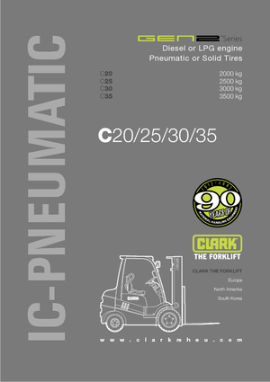 Автонавантажувач дизельний Clark C 20 D