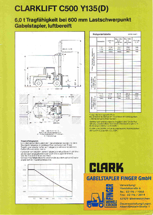 Автонавантажувач дизельний Clark C 500-y-135 D