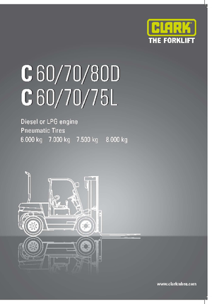 Автонавантажувач дизельний Clark C 80 D