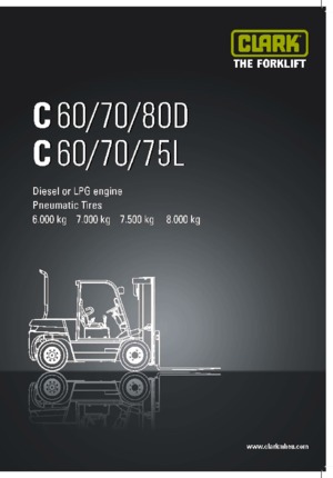 Автонавантажувач дизельний Clark C 80 D
