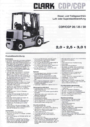 Автонавантажувач дизельний Clark CDP 25