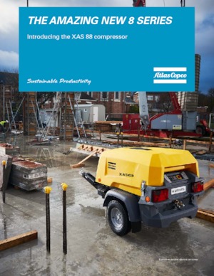 Портативні повітряні компресори: дизельні, електричні, бензинові Atlas Copco XAS 88 Kd