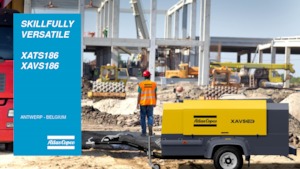 Портативні повітряні компресори: дизельні, електричні, бензинові Atlas Copco XAVS 186 Jd
