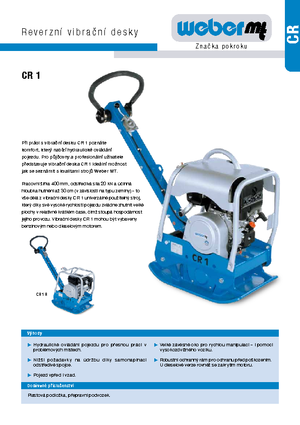 Реверсивні віброплити weber mt CR 1