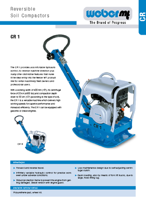 Реверсивні віброплити weber mt CR 1