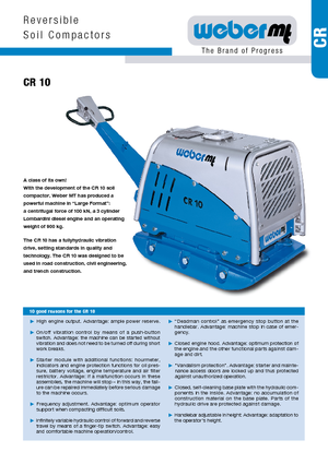 Реверсивні віброплити weber mt CR 10
