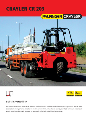 Дизельні вилкові навантажувачі Palfinger CR 203