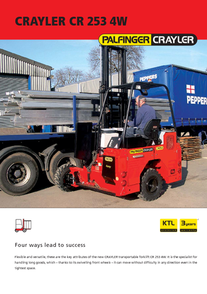 Дизельні вилкові навантажувачі Palfinger CR 253 4W