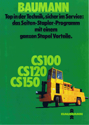 Дизельні бокові завантажувачі Baumann CS 100/16/35