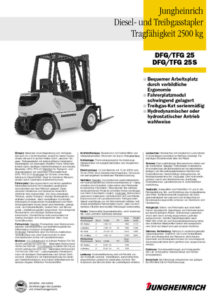 Автонавантажувач дизельний Jungheinrich DFG 25 BS