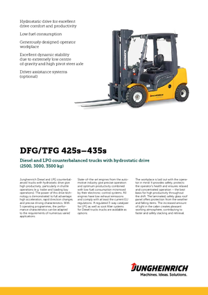 Автонавантажувач дизельний Jungheinrich DFG 435s