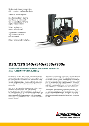 Автонавантажувач дизельний Jungheinrich DFG 540s