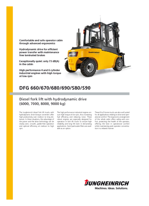 Автонавантажувач дизельний Jungheinrich DFG S80