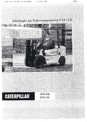 Автонавантажувач дизельний Caterpillar DP 25 K