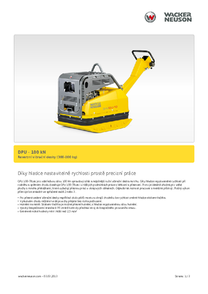 Реверсивні віброплити Wacker DPU 100-70 Le