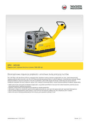 Реверсивні віброплити Wacker Neuson DPU 100-70 Les