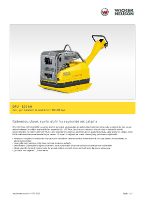 Реверсивні віброплити Wacker Neuson DPU 100-70 Les