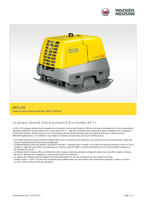 Реверсивні віброплити Wacker Neuson DPU130Le