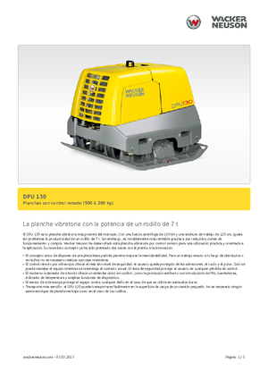 Реверсивні віброплити Wacker Neuson DPU130Le