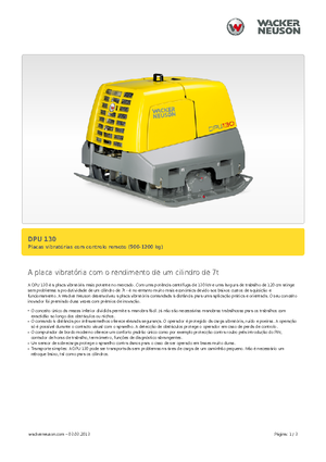 Реверсивні віброплити Wacker Neuson DPU130Le