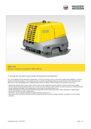 Реверсивні віброплити Wacker Neuson DPU130Le