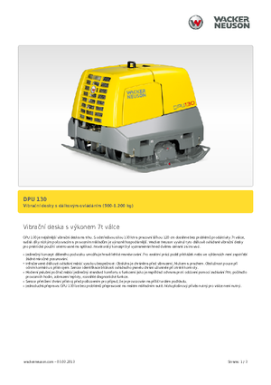 Реверсивні віброплити Wacker Neuson DPU130Le
