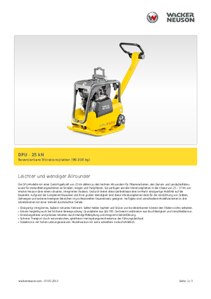 Реверсивні віброплити Wacker Neuson DPU 2560Hts