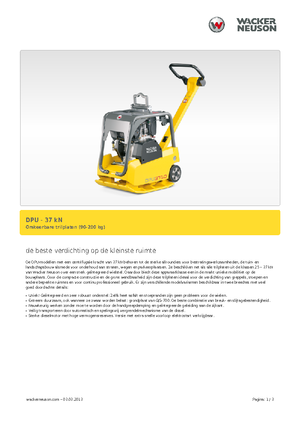Реверсивні віброплити Wacker Neuson DPU3750Hets