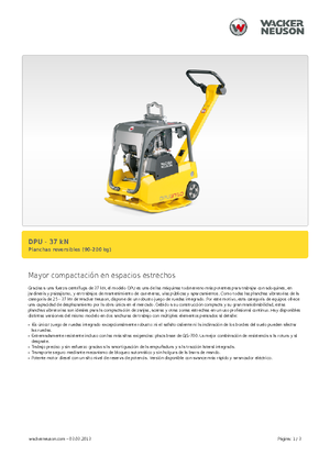 Реверсивні віброплити Wacker Neuson DPU3750Hets