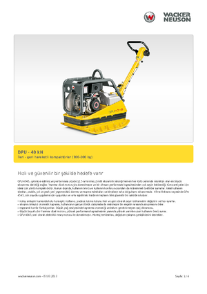 Реверсивні віброплити Wacker Neuson DPU45Ye h