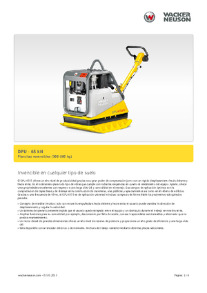 Реверсивні віброплити Wacker Neuson DPU6555He