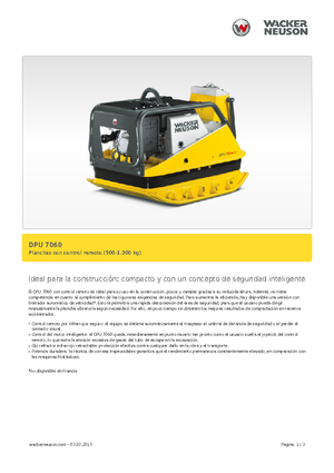 Реверсивні віброплити Wacker Neuson DPU 7060 Fe