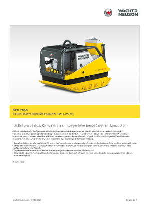 Реверсивні віброплити Wacker Neuson DPU 7060 Fe