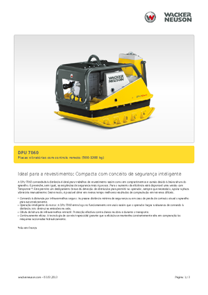 Реверсивні віброплити Wacker Neuson DPU 7060 Fe
