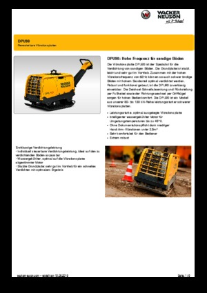 Реверсивні віброплити Wacker Neuson DPU90 Lem 770