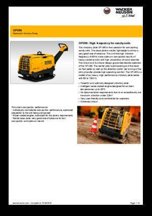 Реверсивні віброплити Wacker Neuson DPU90 Lem 770