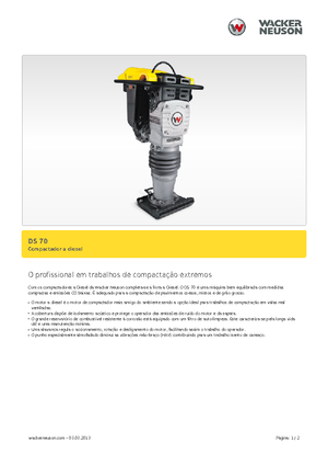 Бензинові та дизельні трамбовки Wacker DS 70,11