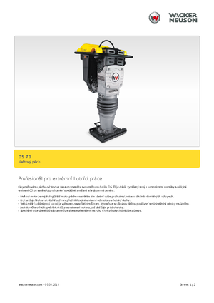 Бензинові та дизельні трамбовки Wacker DS 70,11