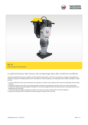 Бензинові та дизельні трамбовки Wacker DS 70,11