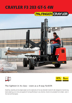 Дизельні вилкові навантажувачі Palfinger F3 203 GT-S 4W