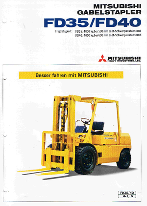 Автонавантажувач дизельний Mitsubishi FD 35 AT
