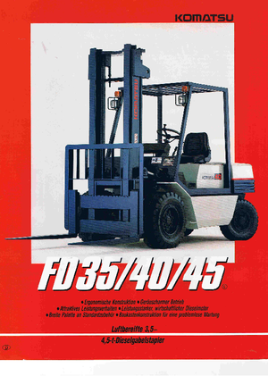 Автонавантажувач дизельний Komatsu FD 35 T-5 E